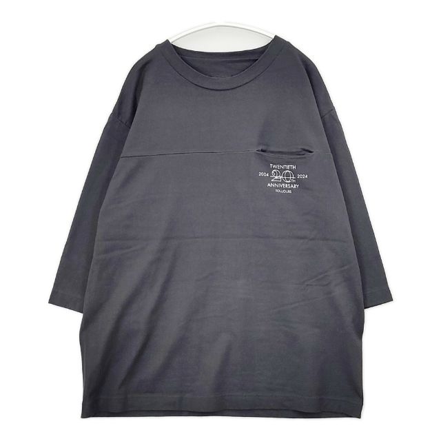 Toujours 20周年 フットボールTシャツ カットソー チャコールグレー レディース トゥジュー【中古】6-0228M