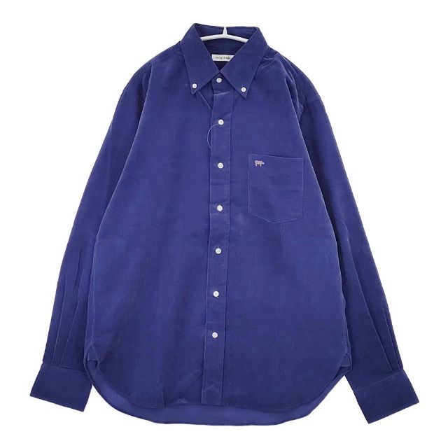 SCYE BASICS Organic Cotton Corduroy Shirts 5120-33536 コーデュロイ 長袖シャツ ブルー メンズ サイベーシックス【中古】6-0114T