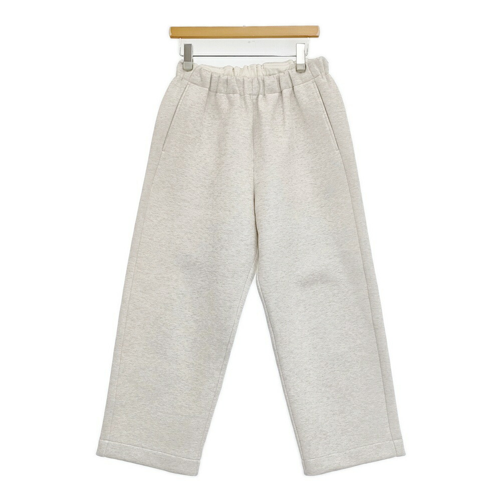 un/unbient ダブルフェイススウェットパンツ 通貨価値37400円 UNCU27 大きさ1 ズボン下 26SS 象牙色 メンズ アン【中古】6-0418G