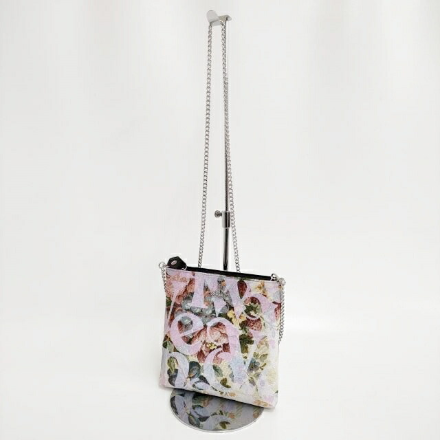 Vivienne Westwood SQUIRE チェーン付 タペストリースクエアバッグ VEGAN 定価62700円 23AW ヴィヴィアンウエストウッド【中古】3-1215G