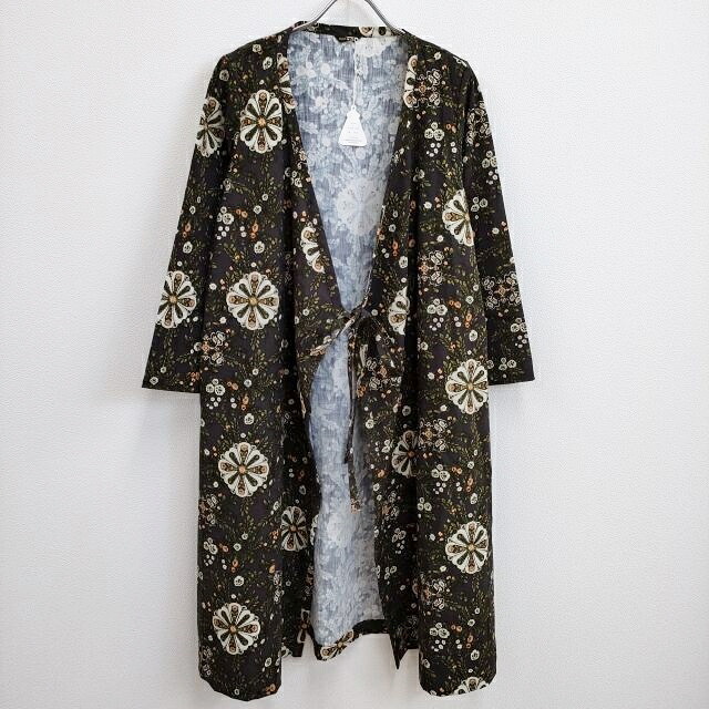R&D.M.Co- 新品 KALEIDOSCOPE FLOWER タイローブ 定価55000円 カーディガン 23AW ブラウン レディース オールドマンズテーラー【中古】4-0802M