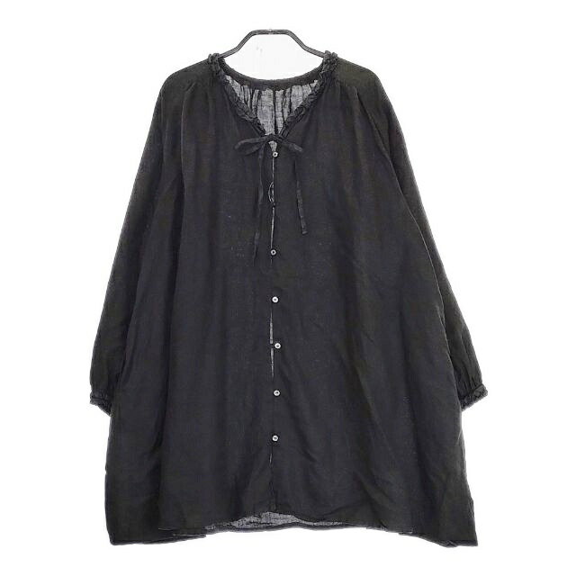 nest Robe リネンフリルスリーブチュニック nest Robe - ネストローブ❣️リネンフリルスリーブチュニックの