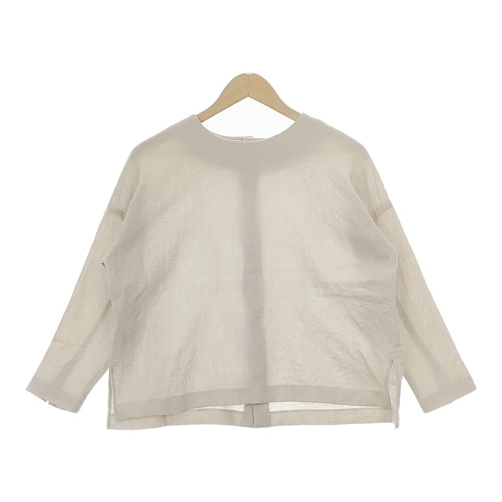 楽天市場】evam eva E223T216 ウール バックボタン ブラウス シャツ