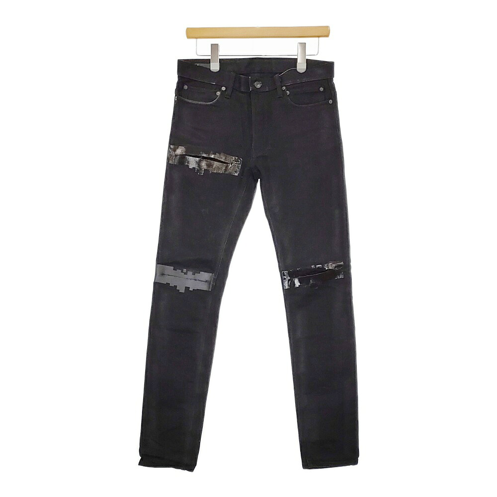 MINEDENIM/SoloIst ストレッチスキニーデニムパンツ 上塗り 0003SS21 大きさ32 黒いこと メンズ マインジーンズ/独唱者【中古】5-0422G