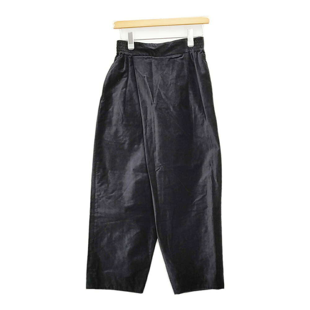 susuri モエケパンツ タイパンツ 別珍 定価44000円 25-551 サイズ0 パンツ 25AW ブラック レディース ススリ【中古】5-1222T