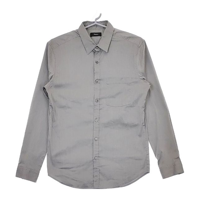 Theory グレー 長袖シャツ 楽天市場】theory コットンポリエステルシャツ 長袖シャツ