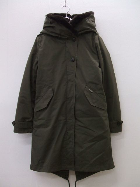 WOOLRICH  モッズコート ラインドライヴ付き添い人 カーキ 大きさXS 羊毛金持ち【中古】1-0928A