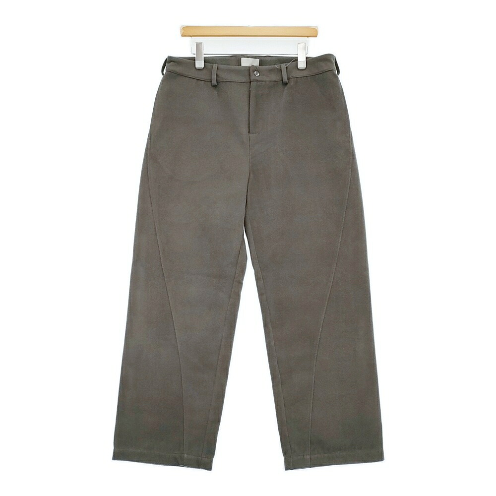 sturla スターラ 新品 TWISTED SEAM TROUSERS FUZZY TWO FACED 大きさL STSP24023-002 ズボン下 薄墨色 メンズ【中古】6-0109T#