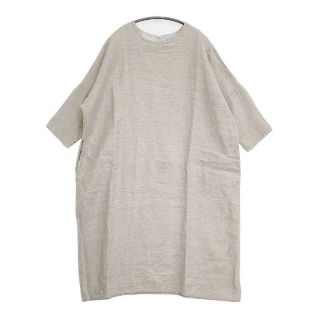 fog linen work KIKI キキ リトアニアリネン 七分袖 ティーシャツ 衣装 ベージュ レディース フォグリネンワーク【中古】6-0330M