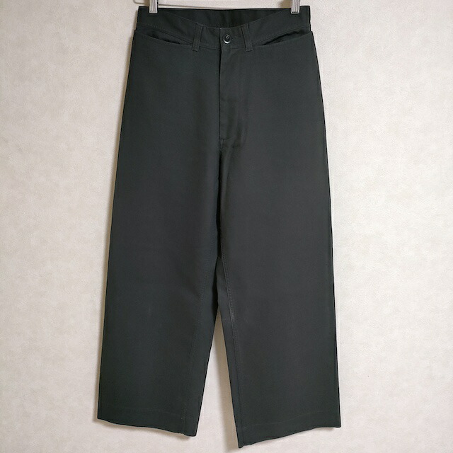 新品タグ MHL. ワイドパンツ SOFT DENSE COTTON 黒 M 2 楽天市場】MHL. 595-3240501 SOFT DENSE COTTON サイズ2 ワイド パンツ