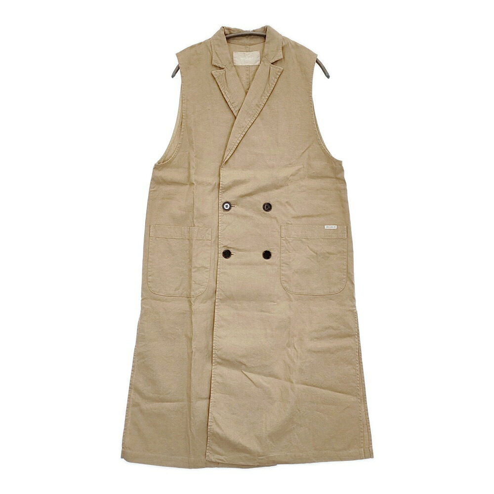 nest Robe ノースリーブトレンチベスト UpcycleLino リネン綿織物 より良い 23SS ベージュ レディース ネスト衣装【中古】5-0908S