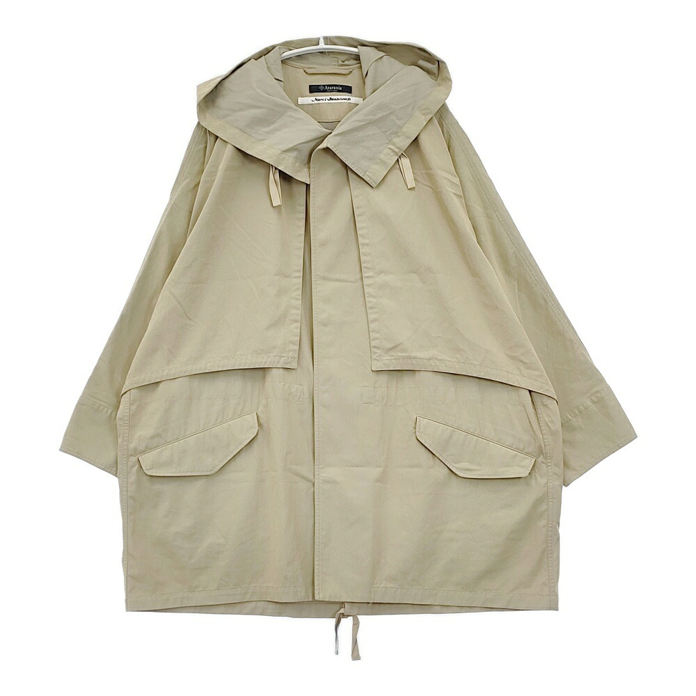 Ataraxia ル アーブルポンチョ Le Havre poncho soutiencollar ステンカラー 通貨価値86900円 ポンチョ ベージュ レディース アタラクシア【中古】6-0329M