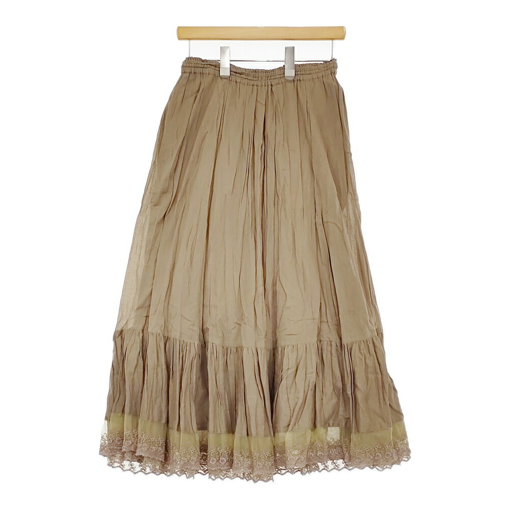 HUG O WaR/NE QUITTEZ PAS レースティアードスカート 裾レース サイズ2 ロング ベージュ レディース ハグオーワー/ヌキテパ【中古】5-0509M♪ 楽天市場】HUG O WaR/NE QUITTEZ PAS レースティアードスカート 裾