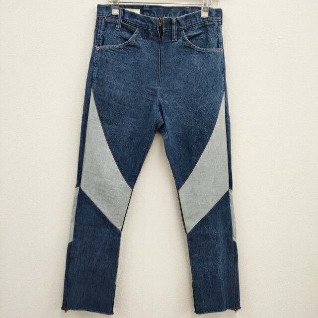 楽天市場】77circa / 77サーカ circa make fringe denim pantsリメイク