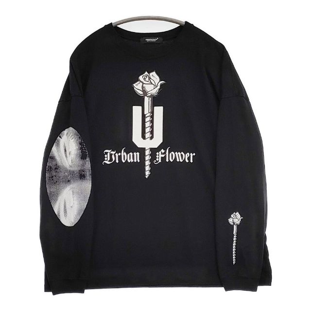 UNDERCOVER LS TEE URBAN FLOWER UC2D1892-2 長袖Ｔシャツ カットソー ロンＴ 24AW 黒いこと メンズ アンダー取りまかなう【中古】6-0523M