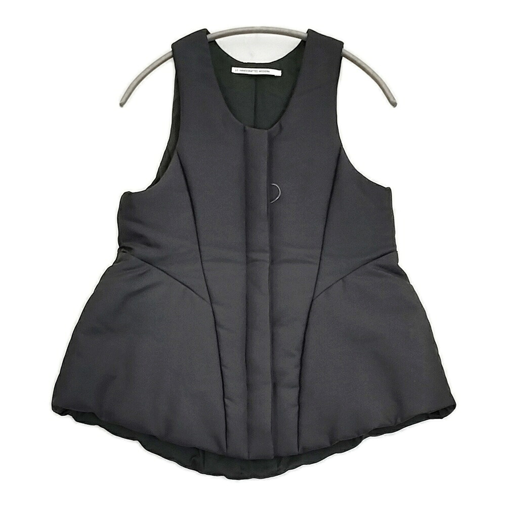 TENNE HANDCRAFTED MODERN 新品 PADDED VEST 定価59000円 中綿 ベスト 24AW ブラック レディース テンハンドクラフテッドモダン【中古】6-0227T