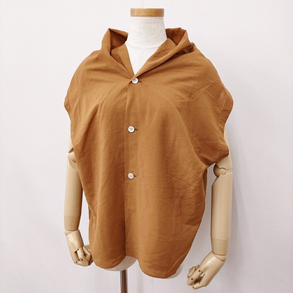 tricot COMME des GARCONS 90年月日 結核症-020190 ノースリーブ トップ プルオーバー AD1991 赤銅色 レディース トリココムデギャルソン【中古】6-0519S