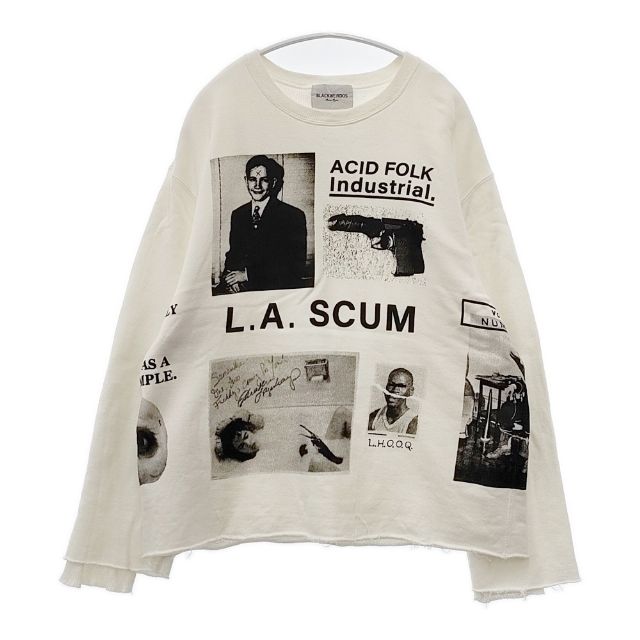 Black Weirdos Layered Sweatshirt レイヤードスウェット 定価28600円 20AW-sw02 スウェット ホワイト メンズ ブラックウィドー【中古】5-1120T 6,344円