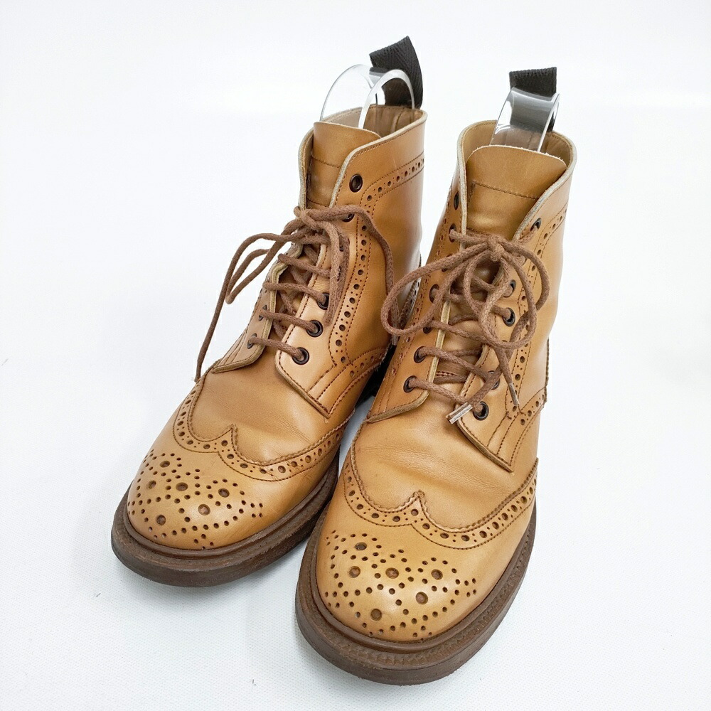 トリッカーズ M5192 ブーツ UK8.5 ブラウン 英国製 トリッカーズ M5192