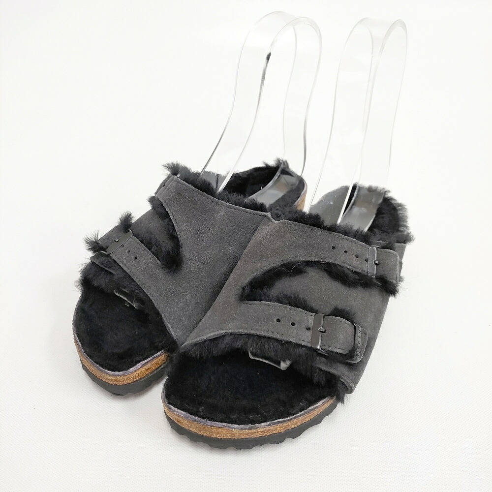 BIRKENSTOCK チューリッヒ シアリング 定価26400円 サイズ36 サンダル ブラック レディース ビルケンシュトック【中古】6-0112T|ブランド古着のkiitti