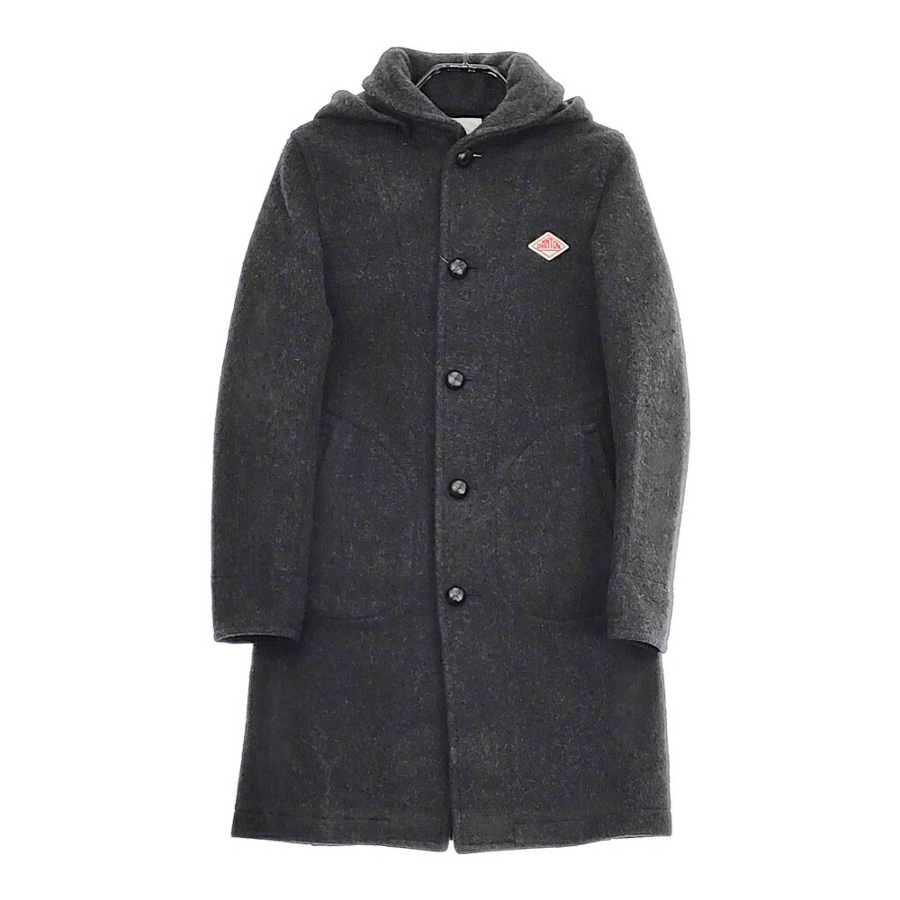 ダントンDANTON メンズ　ウールモッサ　コート　グレー 美品】DANTON ダントン ウールモッサ ライトグレー 36サイズ