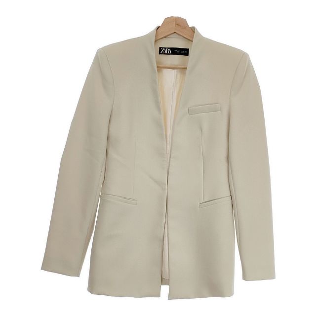 楽天市場】ZARA BASIC カラーレスジャケット フックボタン 肩