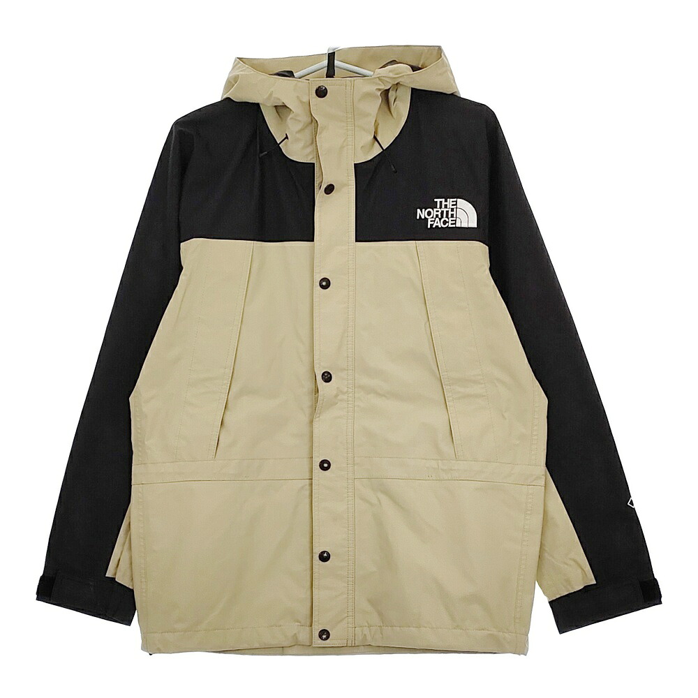 THE NORTH FACE Mountain Light Jacket ゴアテックス NP11834 M マウンテンパーカー ベージュ ブラック メンズ ザノースフェイス【中古】5-0408M｜ブランド古着のkiitti