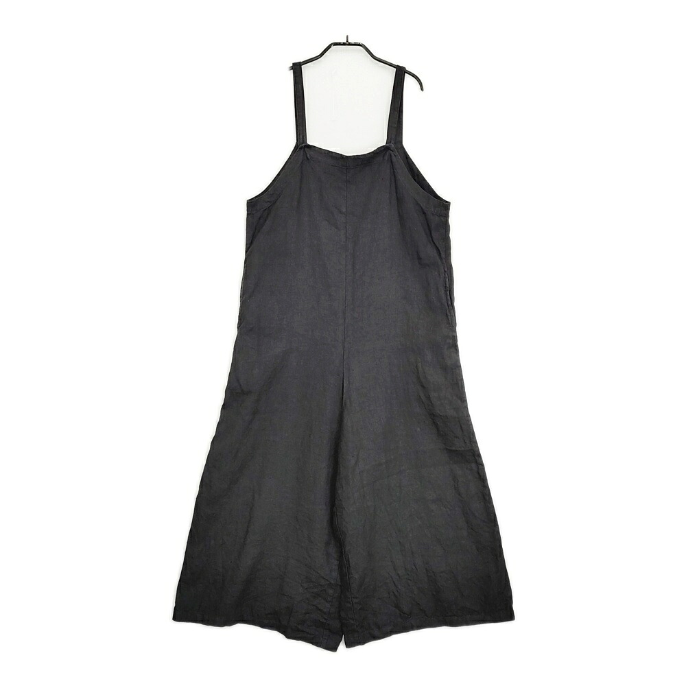 fog linen work リネン サロペット ブラック レディース フォグリネンワーク【中古】6-0314M｜ブランド古着のkiitti