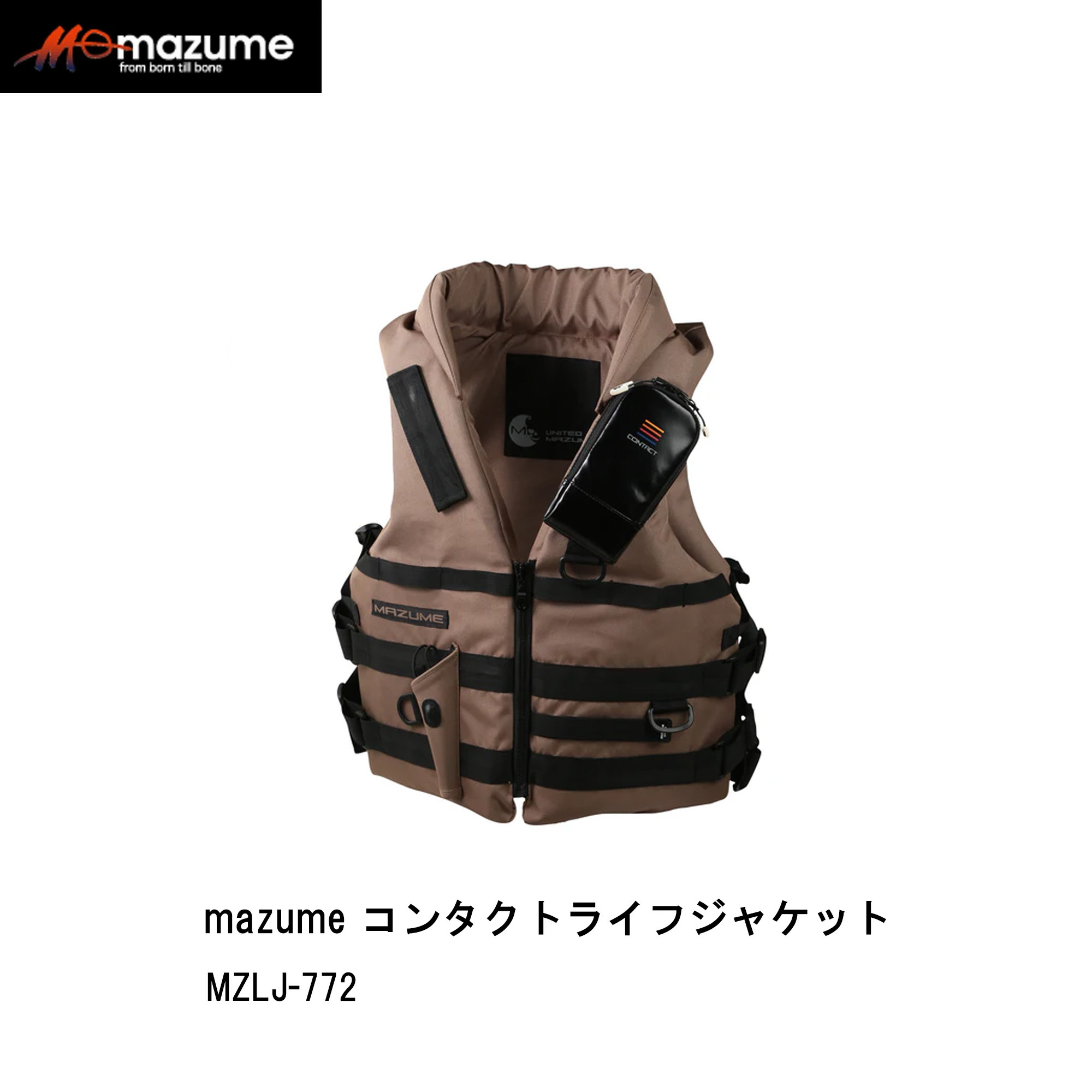 楽天市場】マズメ□mazume カスタムライフジャケット ブラック MZLJ