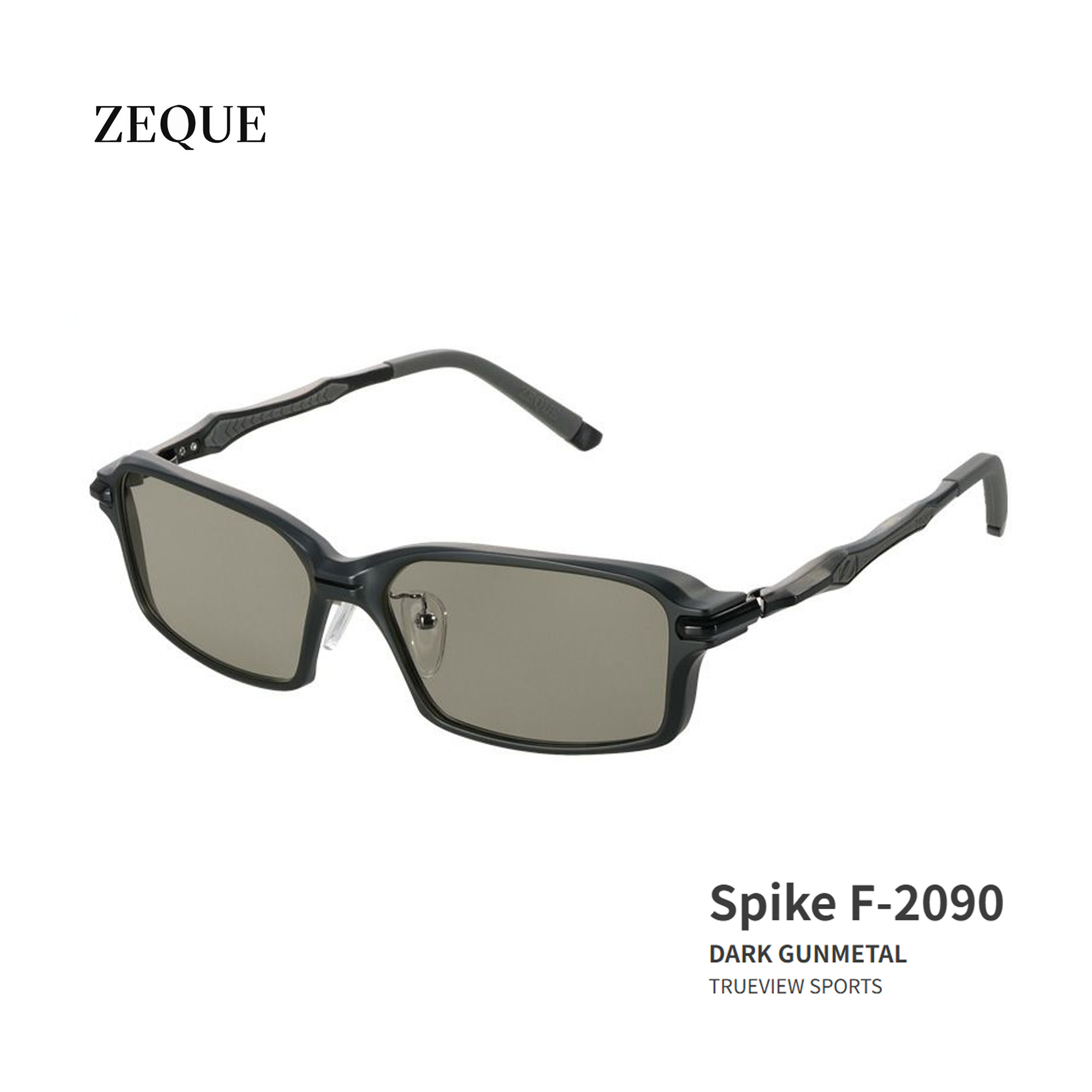 ■Spike　 F-2090　Zeque / ゼクー　偏光サングラス　タレックス ダークガンメタル　グレンフィールド　マリン　釣り　フィッシング　マリンレジャー　スポーツグラス　機械屋