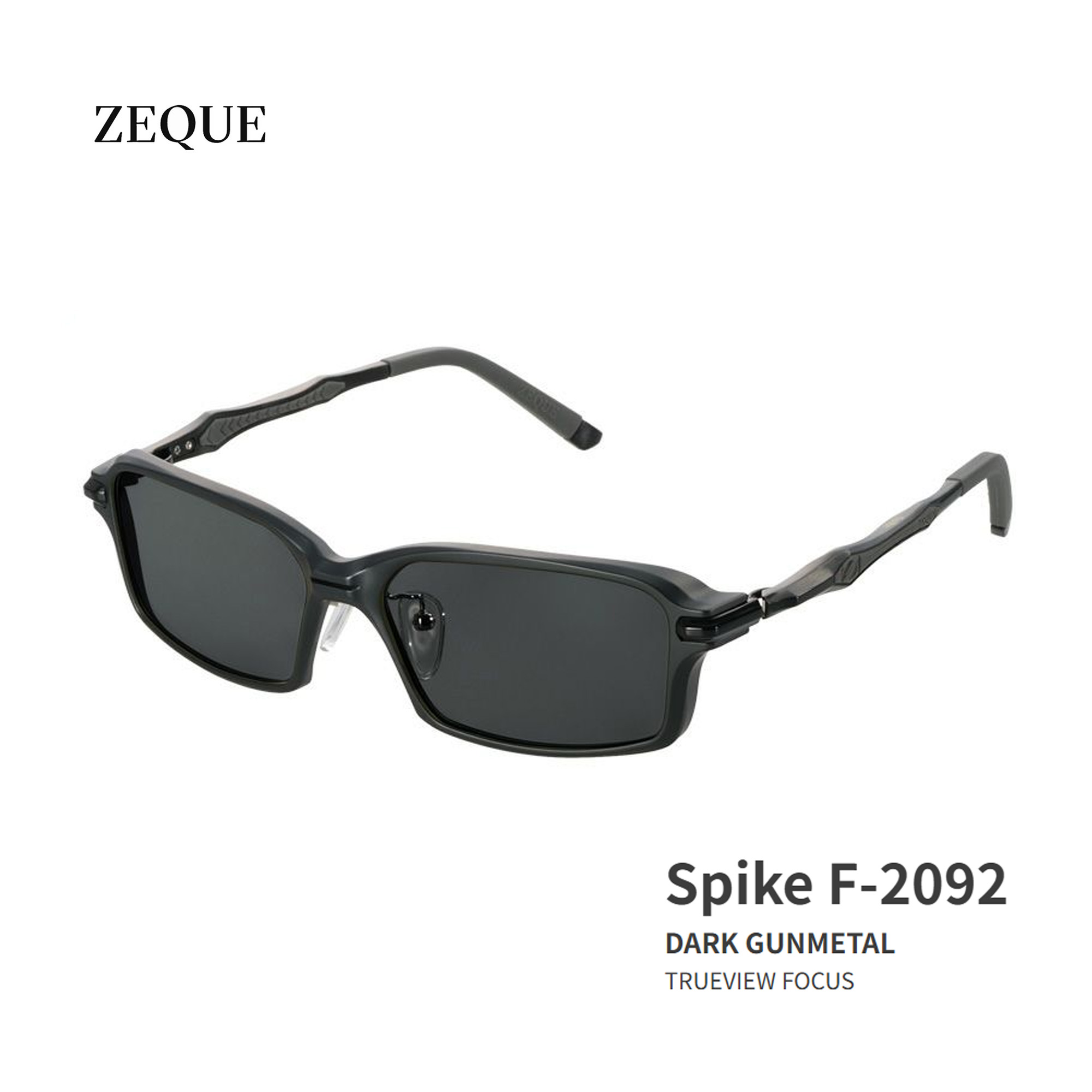 ■Spike F-2092 Zeque / ゼクー 偏光サングラス タレックスダークガンメタル グレンフィールド マリン 釣り フィッシング マリンレジャー スポーツグラス 機械屋|機械屋-SOGABE