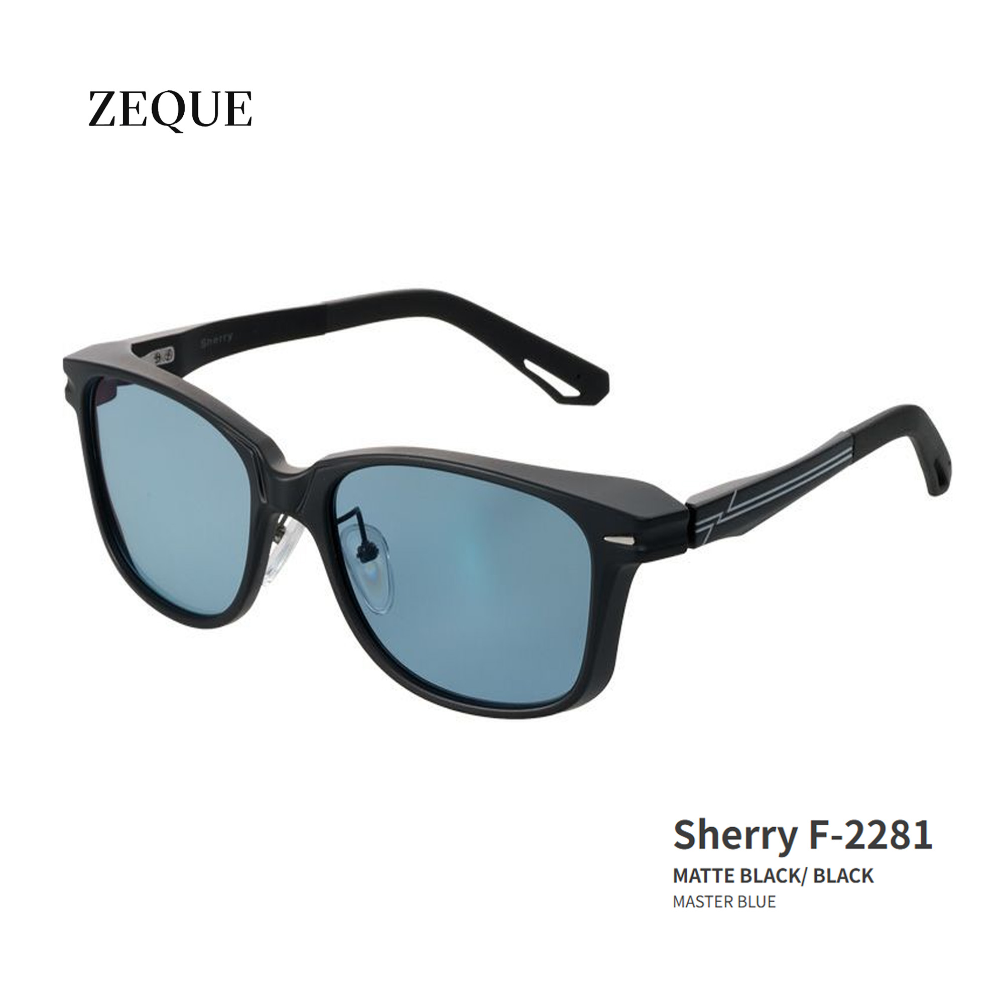 ■Sherry　F-2281　Zeque / ゼクー　偏光サングラス　タレックス マットブラック/ブラック　グレンフィールド　フィッシング　マリン　釣り　フィッシング　マリンレジャー　機械屋 18,533円