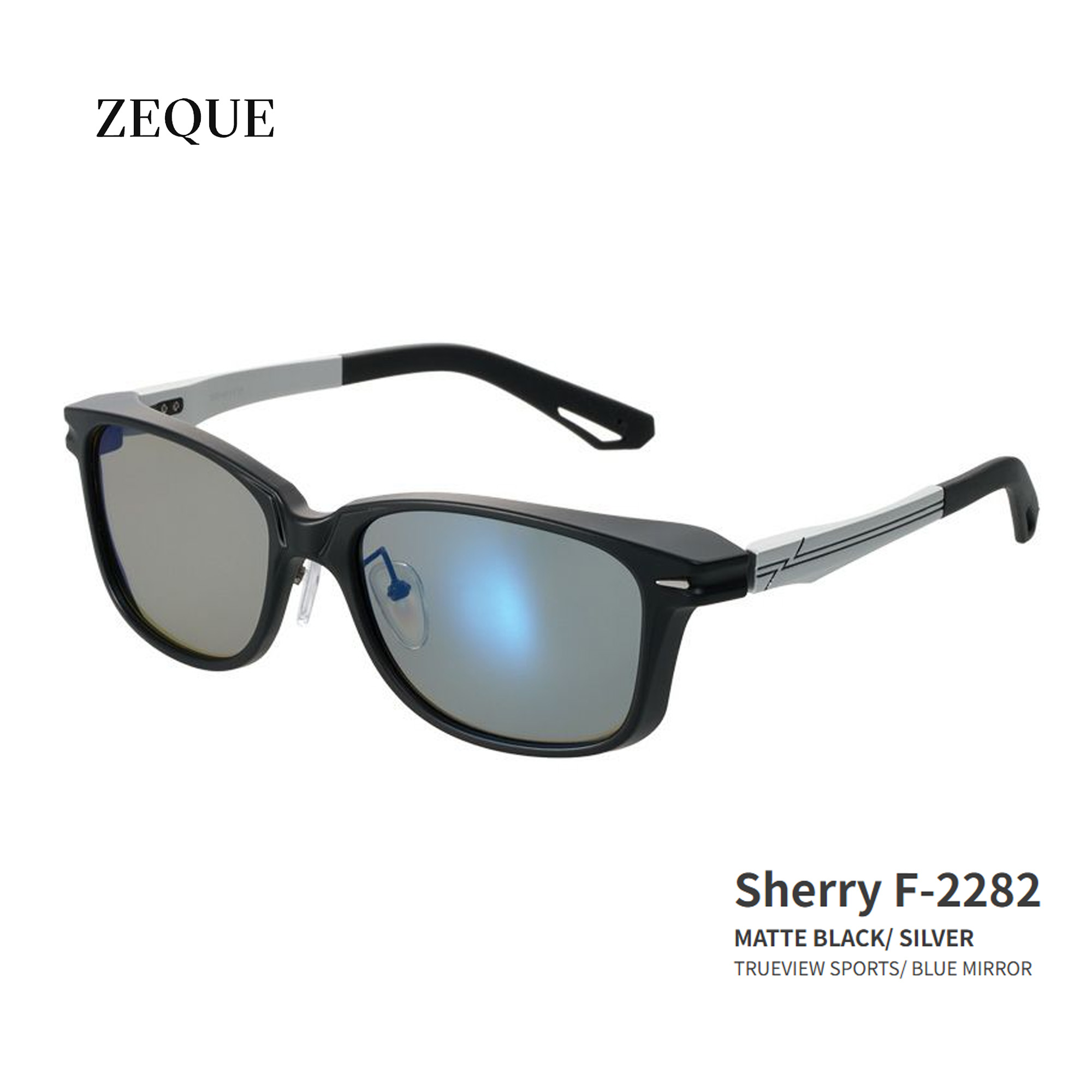 ■Sherry F-2282 Zeque / ゼクー 偏光黒眼鏡 タレックスマットブラック/しろがね色 グレン活動の領域 魚釣り 米国海兵隊員 沖釣り 魚釣り 米国海兵隊員余暇 機械類屋 ウェア・アクセサリー-フィッシング