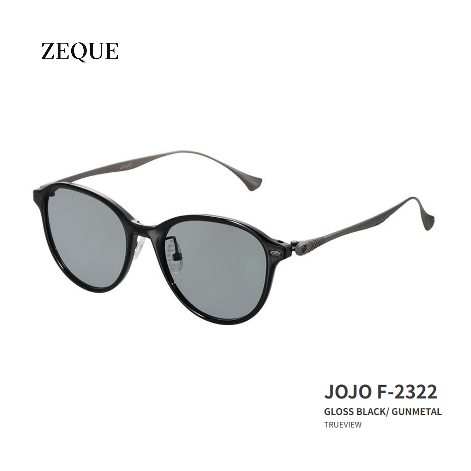 ※7月予定■JOJO　F-2322　Zeque / ゼクー　偏光サングラスグロスブラック/ガンメタル　タレックス　グレンフィールド　マリン　釣り　フィッシング　マリンレジャー　スポーツ　機械屋｜機械屋-ＳＯＧＡＢＥ