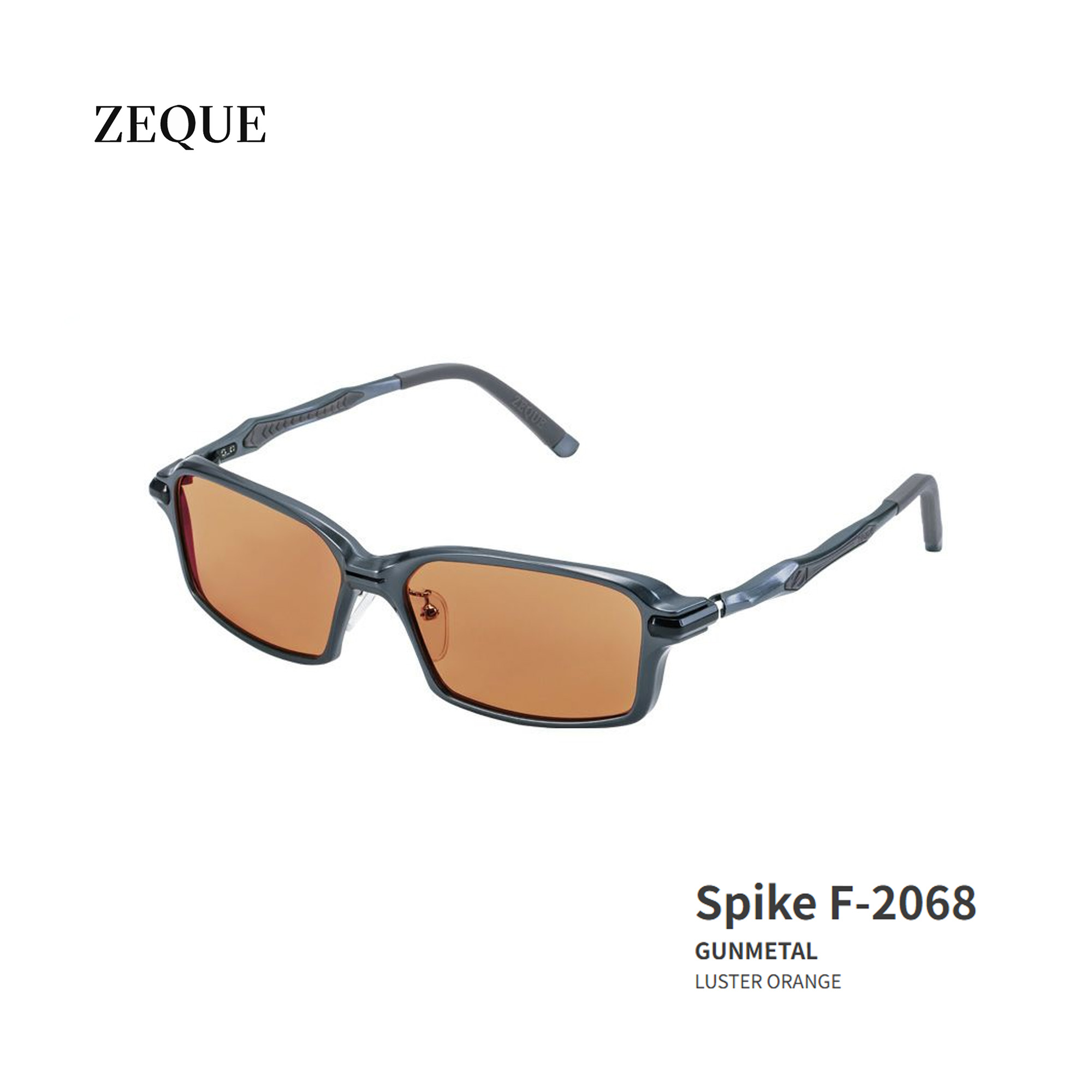 ■Spike F-2068 Zeque / ゼクー 偏光サングラス タレックスガンメタル グレンフィールド マリン 釣り フィッシング マリンレジャー スポーツグラス 機械屋|機械屋-SOGABE