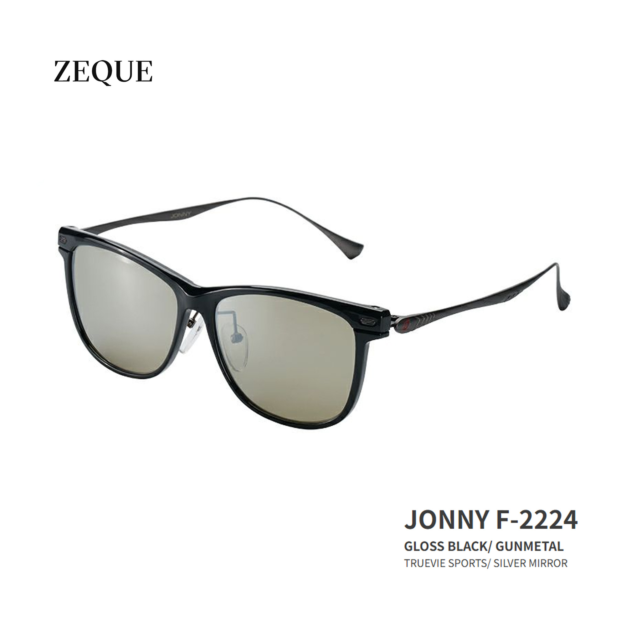 楽天市場】ゼクー 偏光サングラス ギブソン ブラック／シルバー