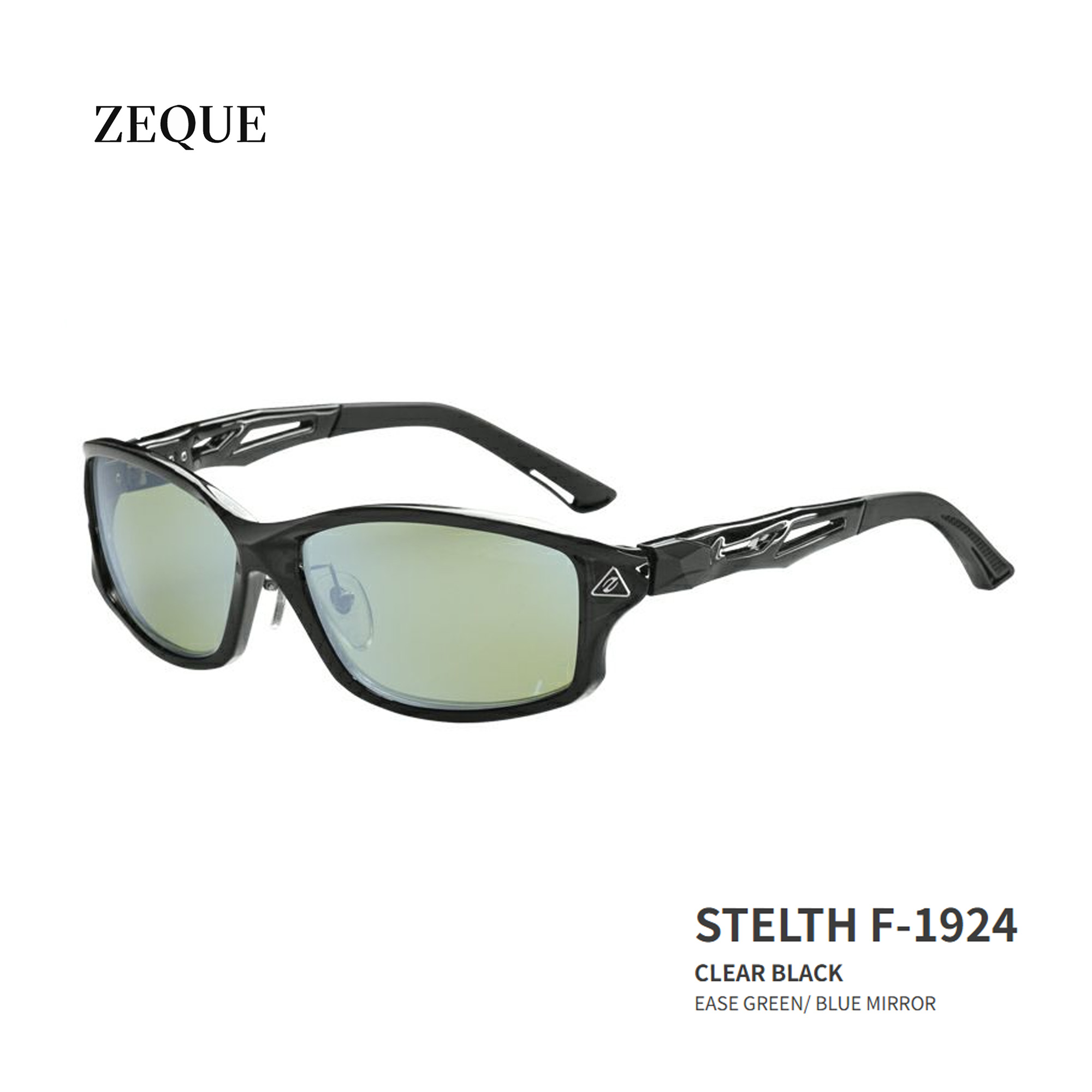 ■STELTH F-1924　Zeque / ゼクー　偏光サングラス　タレックス クリアブラック　グレンフィールド　マリン　釣り　フィッシング　マリンレジャー　スポーツグラス　機械屋