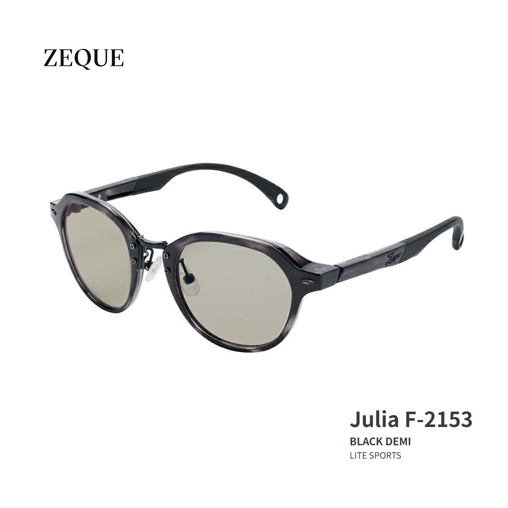 ■Julia F-2153 Zeque / ゼクー 偏光黒眼鏡 タレックスブラックデミ グレン活動の領域 米国海兵隊員 沖釣り 魚釣り 米国海兵隊員余暇 運動競技水飲み 機械類屋 ウェア・アクセサリー-偏光サングラス