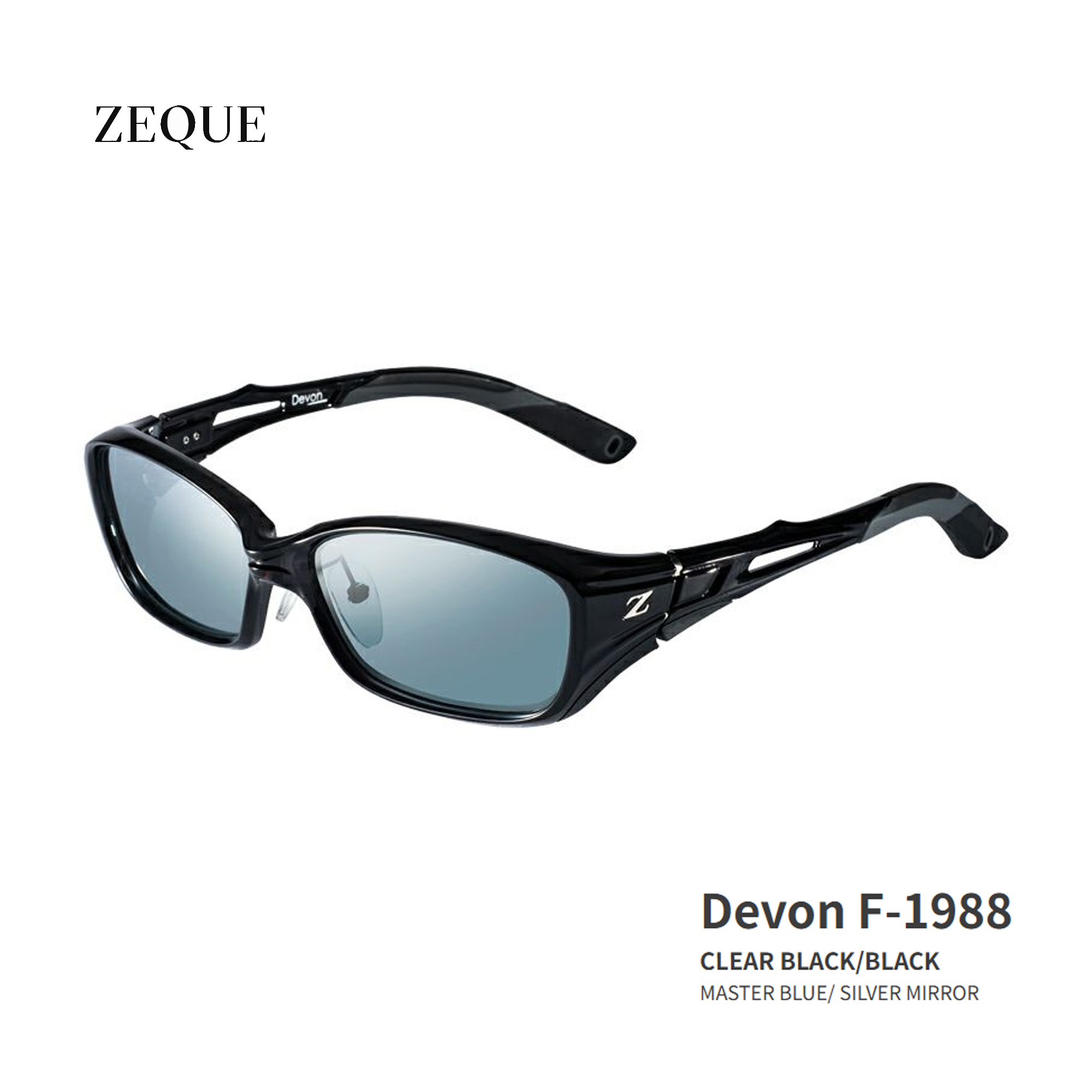 ■Devon F-1988 Zeque / ゼクー 偏光黒眼鏡 タレックスクリアブラック／黒いこと グレン活動の領域 米国海兵隊員 沖釣り 魚釣り 米国海兵隊員余暇 運動競技水飲み 機械類屋 スポーツ・アウトドア-偏光サングラス-フィッシング