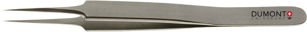 DUMONT デュモン 精密ピンセット NO.5 非磁性合金 先端幅0.1×先端厚0.06mm 0304-5-PO