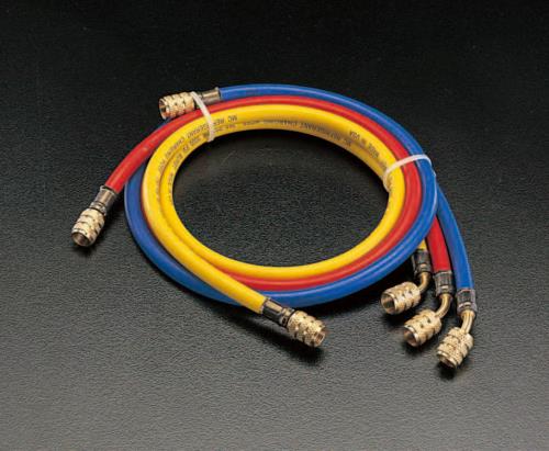 ESCO エスコ 150cm/R404A・R407C チャージングホースセット EA104LP｜機械工具のラプラス　店