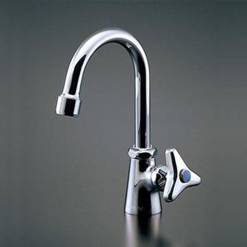ESCO エスコ PJ 1/2\" 立形自在水栓(ツル首式) EA468CY-76"
