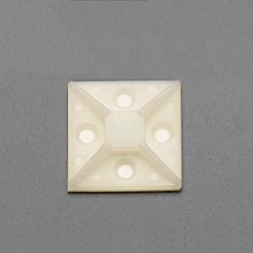 ESCO エスコ 38.5x38.5mm結束バンド用ベース(粘着付/100個) EA475EZ-38