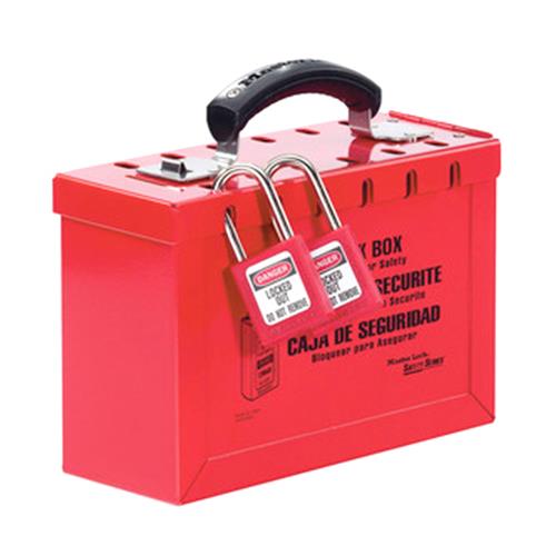 ESCO エスコ 233x155x 95mm ロックアウトBOX(スチール製) EA504ML