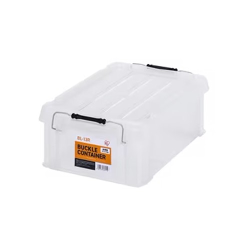 ESCO エスコ 450x295x159mm 収納ケース(バックル付/クリア/10個) EA506AB-38BA