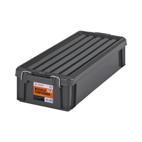 【直送・個人宅配送不可】ESCO エスコ 710x300x160mm 収納ケース(チャコールグレー/4個) EA506AB-50BB