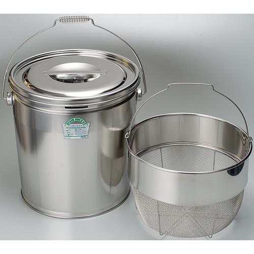 ESCO エスコ φ300x345粍/18L 受け取り人付貯蔵タンク(カゴ付/ステンレス鋼製) EA508空想科学小説-32