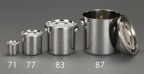 ESCO エスコ φ200x200mm/6.0L ポット(ステンレス製) EA508SG-83