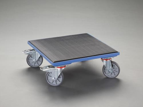 ESCO エスコ 500x500mm/400Kg ドーリー(木製/ゴム張) EA520AD-15