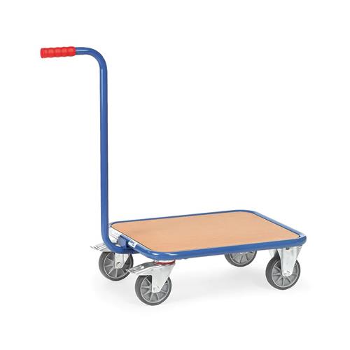 ESCO エスコ 600x500/250kg ハンドル付木天板ドーリー(ブレーキ付 EA520AD-4